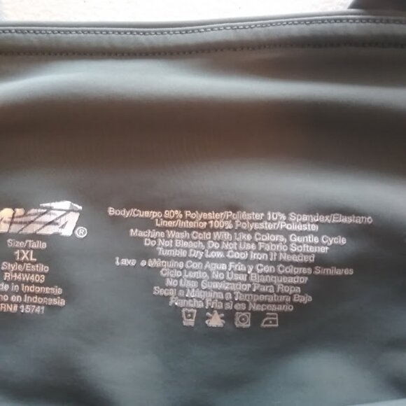 Avia women's size 1XL gray/olive green cropped leggings - Picture 13 of 13